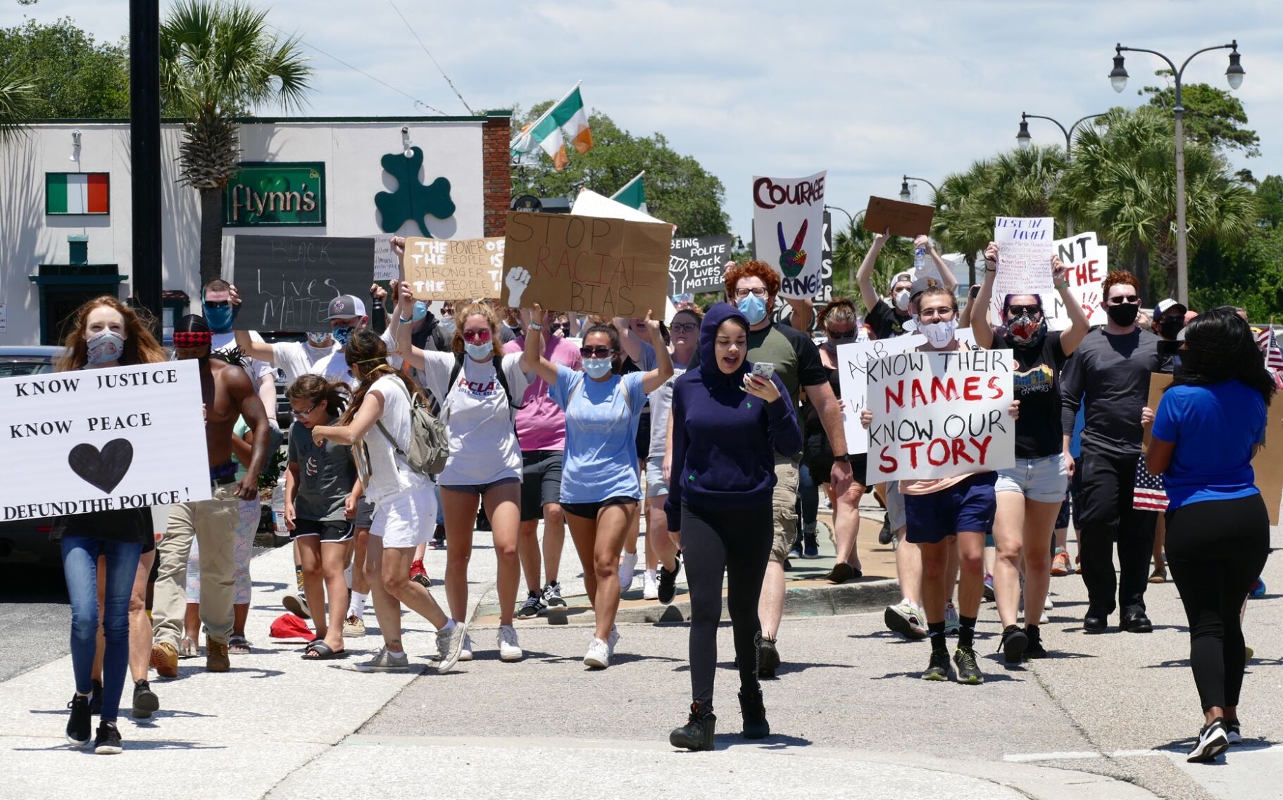 North Myrtle Beach Main Street protest 1